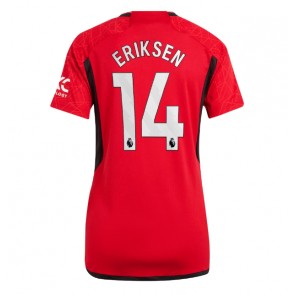 Manchester United Christian Eriksen #14 Replika Hjemmebanetrøje Dame 2023-24 Kortærmet